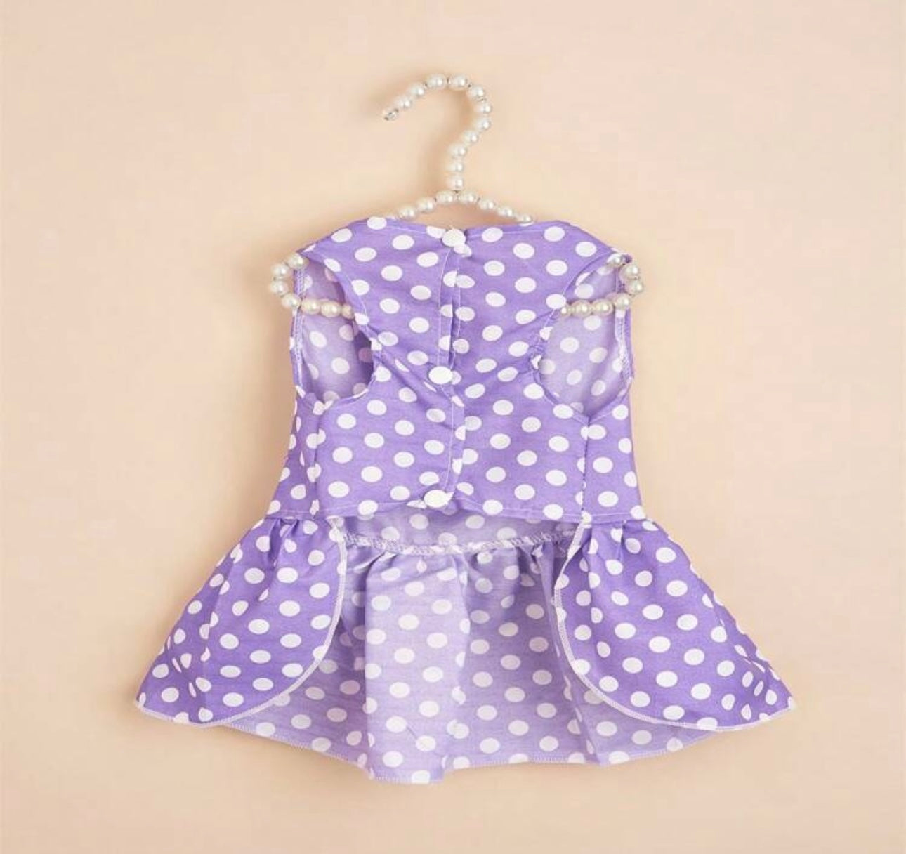 Fashionable Pet Dog Dress, Polka Dot Print Skirt For Small Dogs, Puppy Apparel