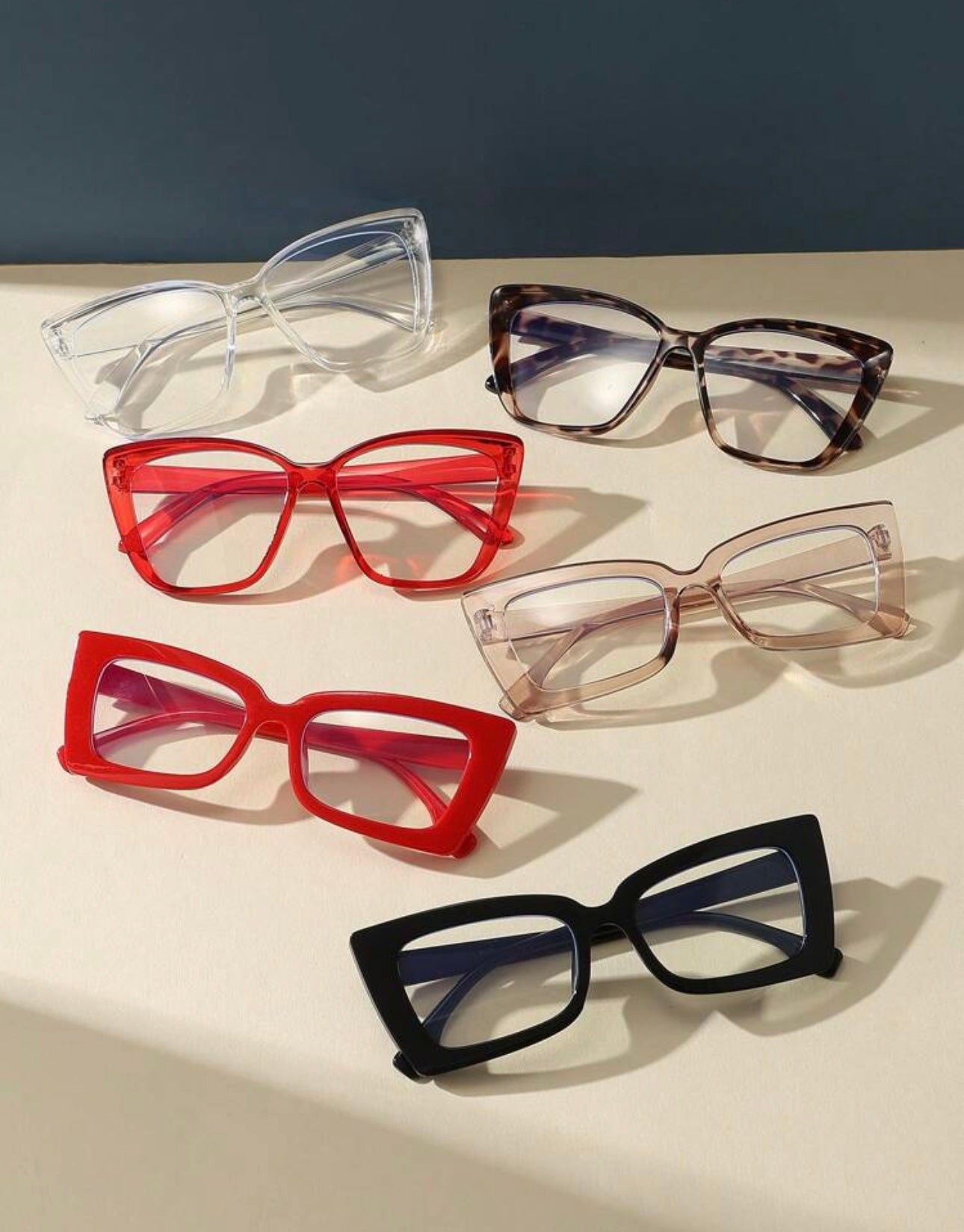 6pcs Light Glasses, Fashion Optical Eyeglasses Frames