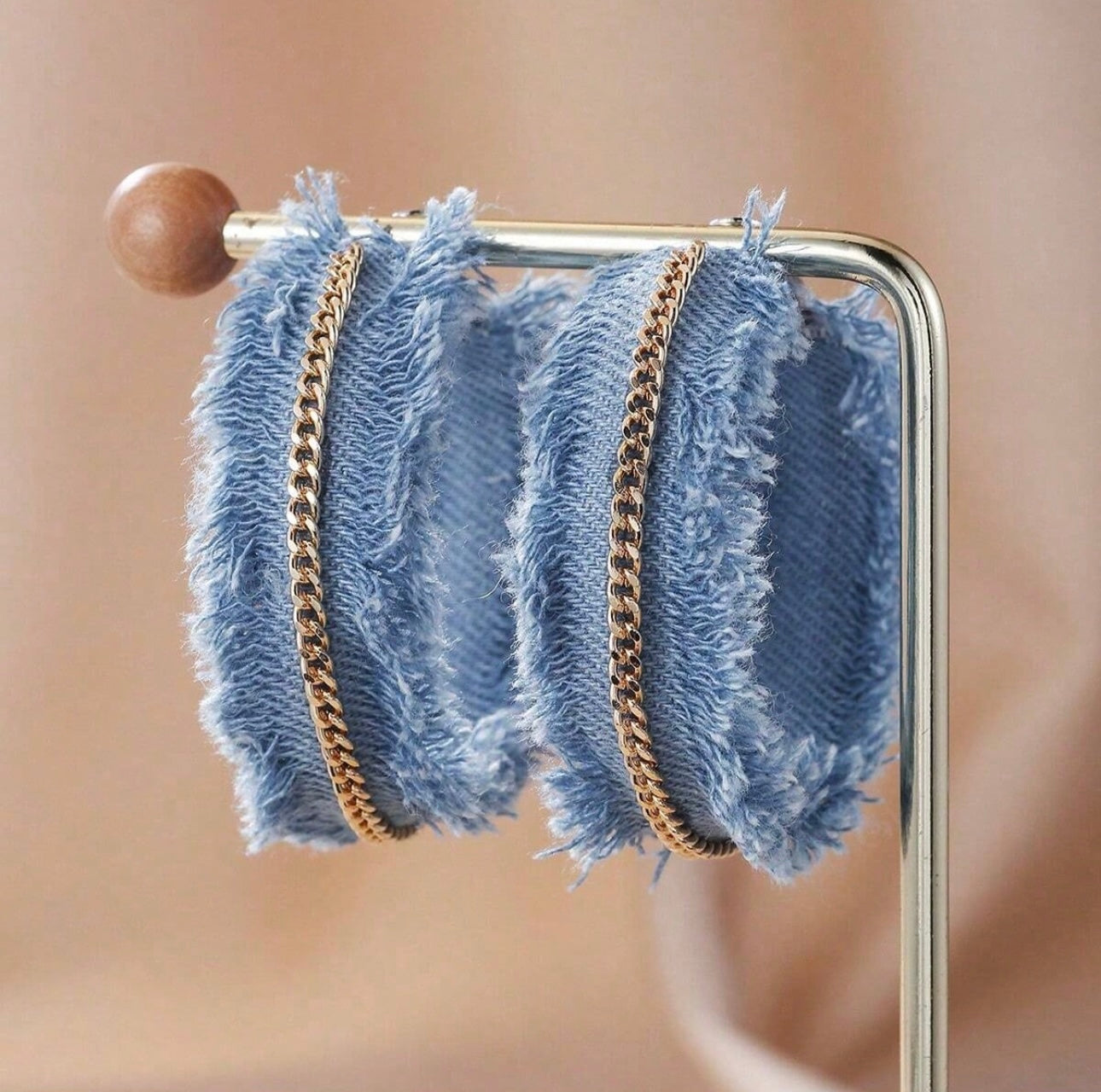 Denim rings ear