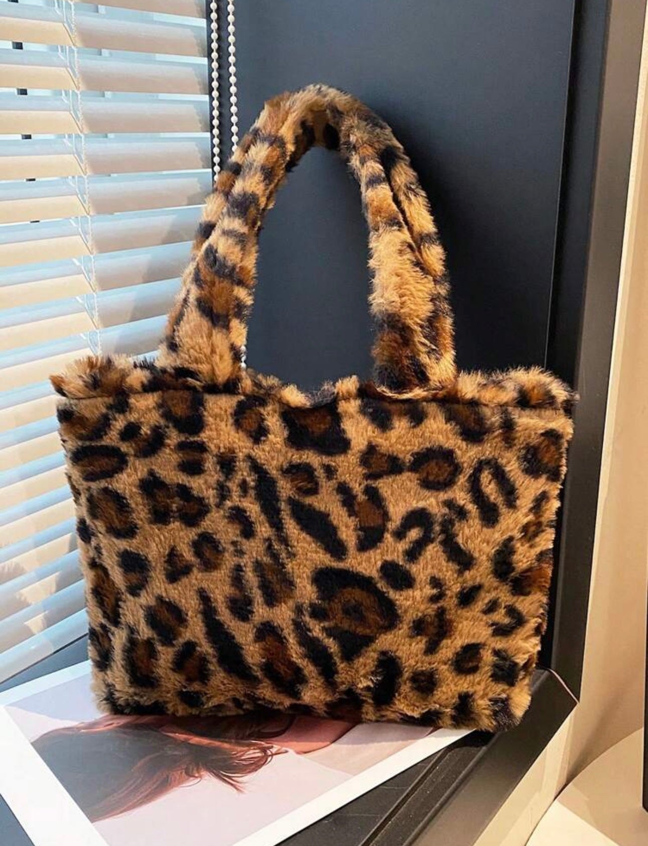 Plush handbag