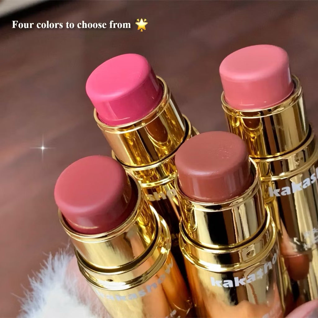 Kakashow Double Head Blush Stick Low Saturated Korean Cream Cream Blush