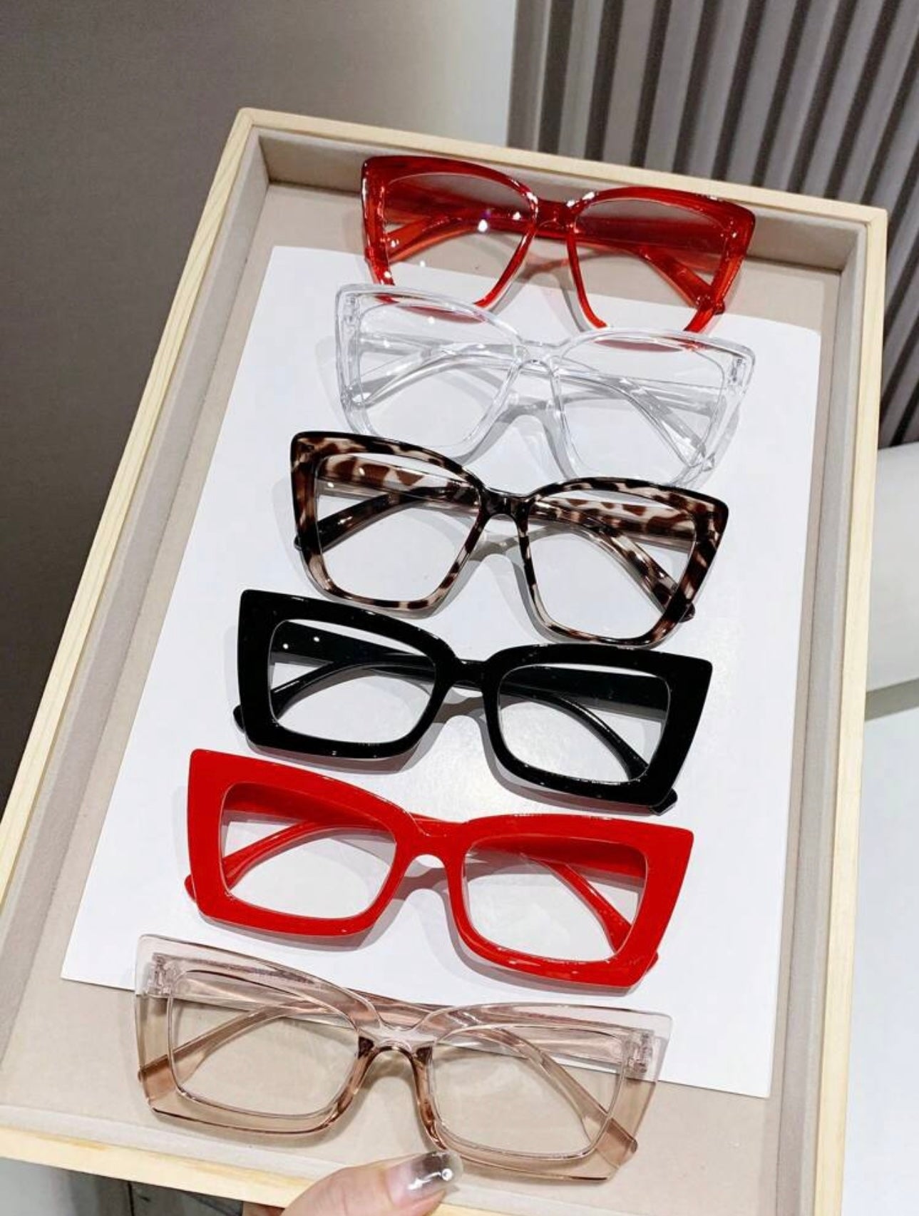 6pcs Light Glasses, Fashion Optical Eyeglasses Frames