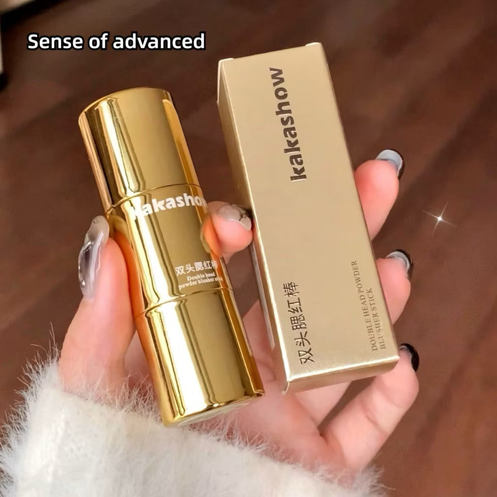 Kakashow Double Head Blush Stick Low Saturated Korean Cream Cream Blush