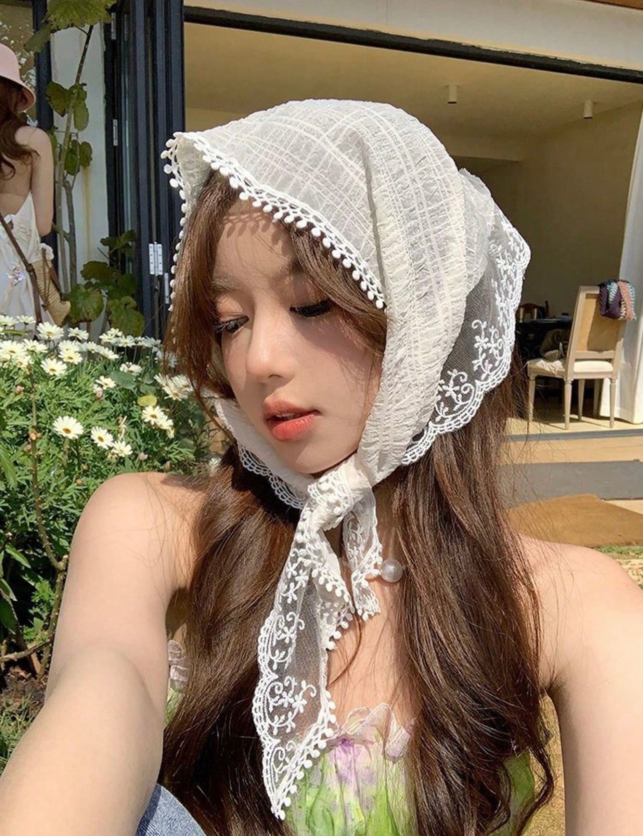 Vintage floral scarve