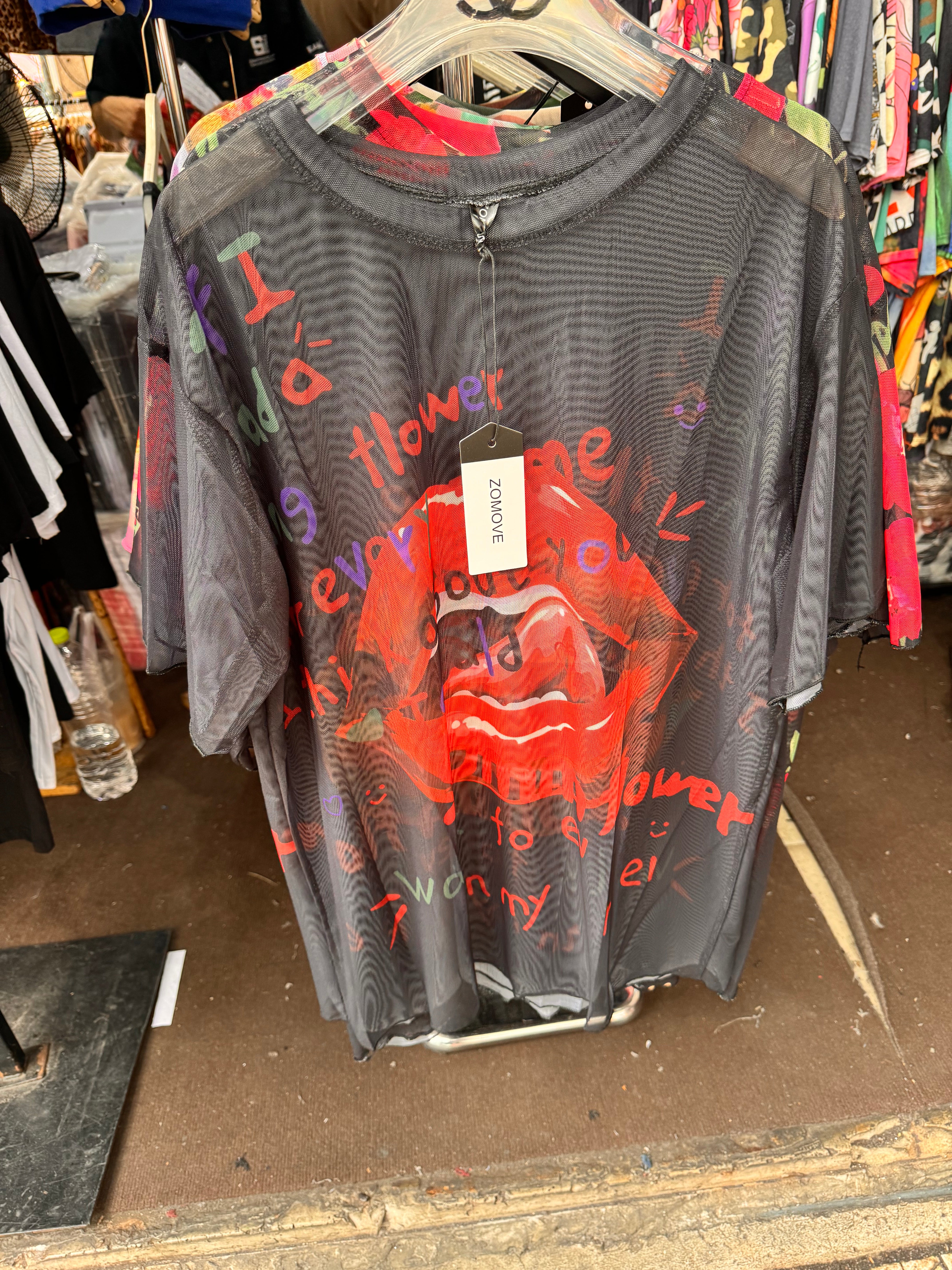 See through stretchable Tshirt