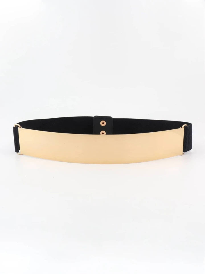 Elegant Metallic Simple Style Waist Belt
