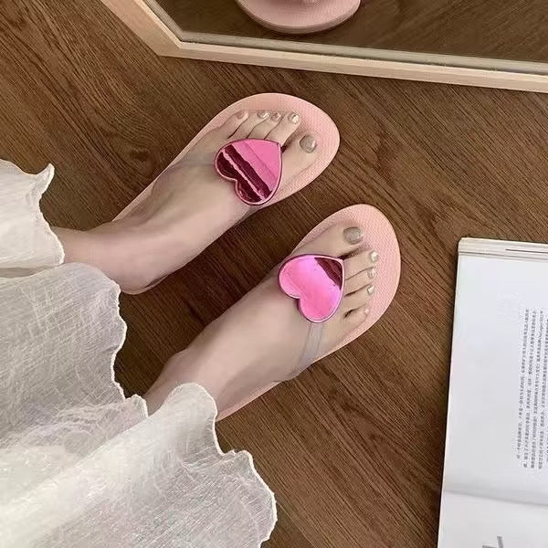 Heart slippers