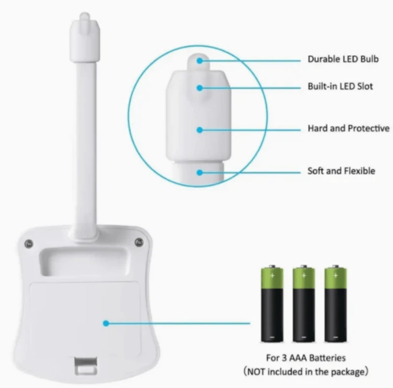 Elegant Toilet Sensor Night Light, Hanging Motion Sensor Toilet Seat Light LED Light'