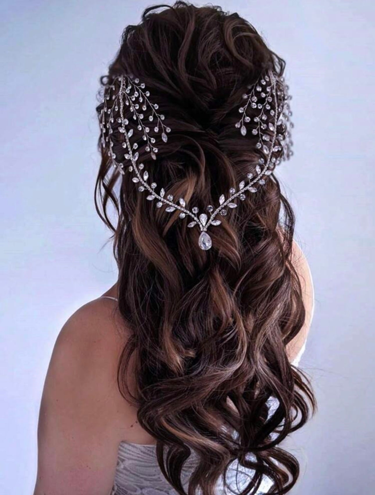 Hair rhinestone drop