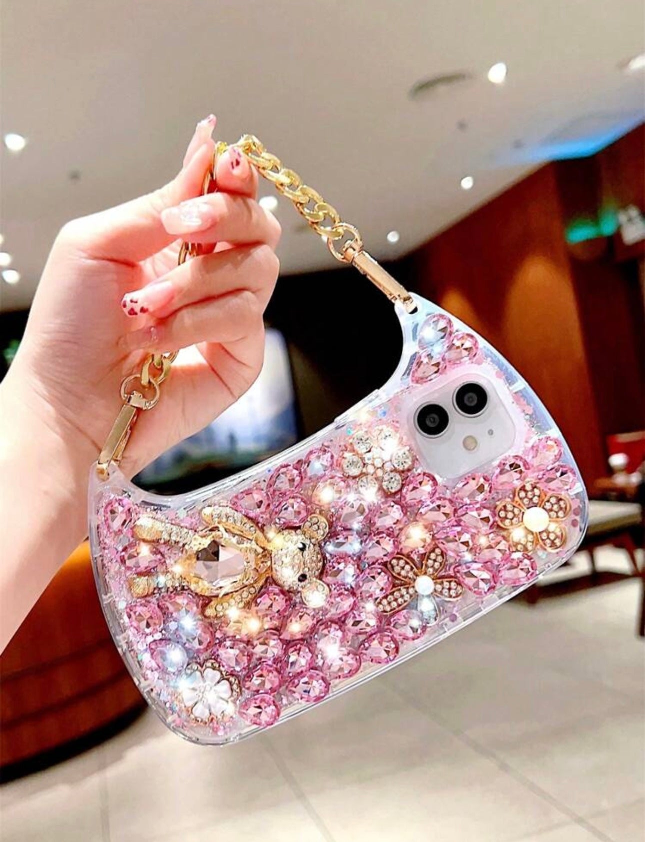 Rhinestone phone cover
