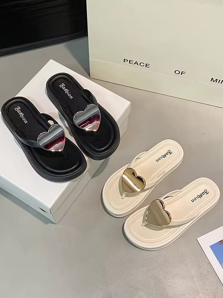 Heart high sole slips