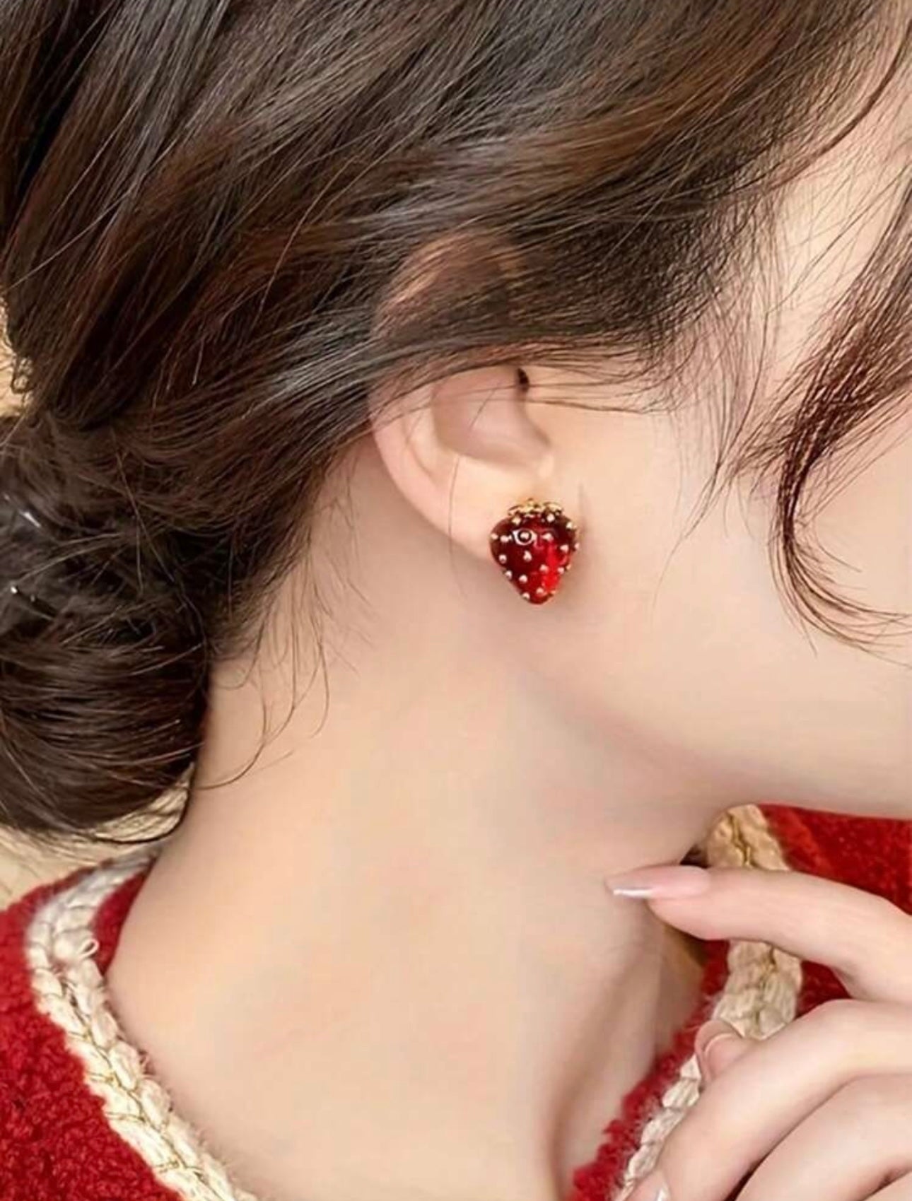 Strawberry earrings