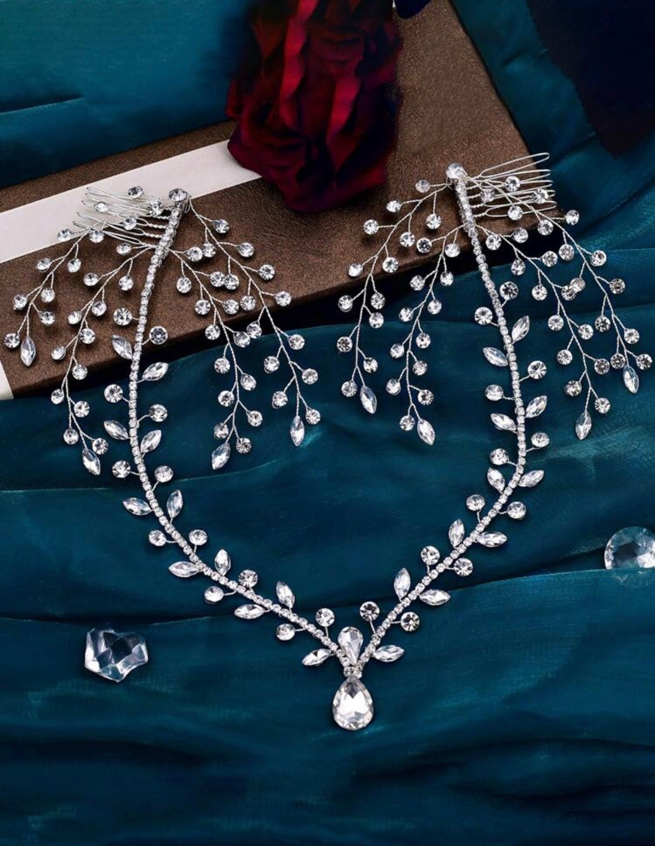 Hair rhinestone drop