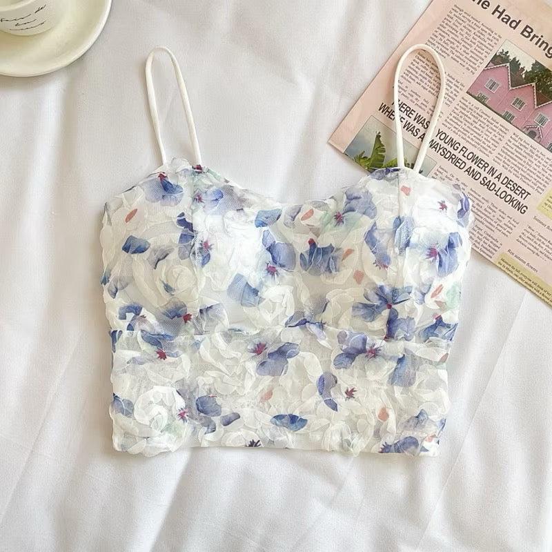 Floral paded top