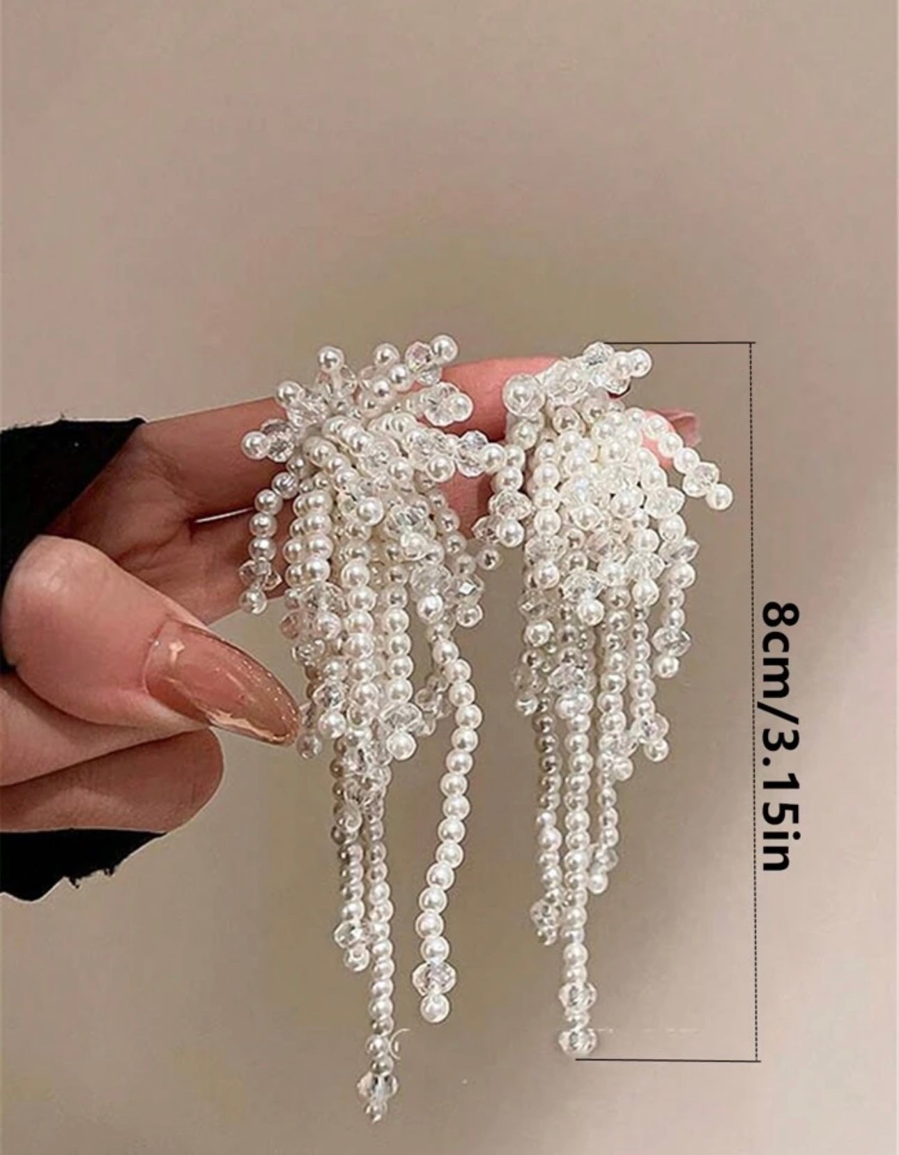 Handmade pearl earrings