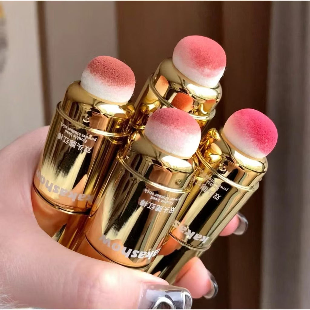 Kakashow Double Head Blush Stick Low Saturated Korean Cream Cream Blush