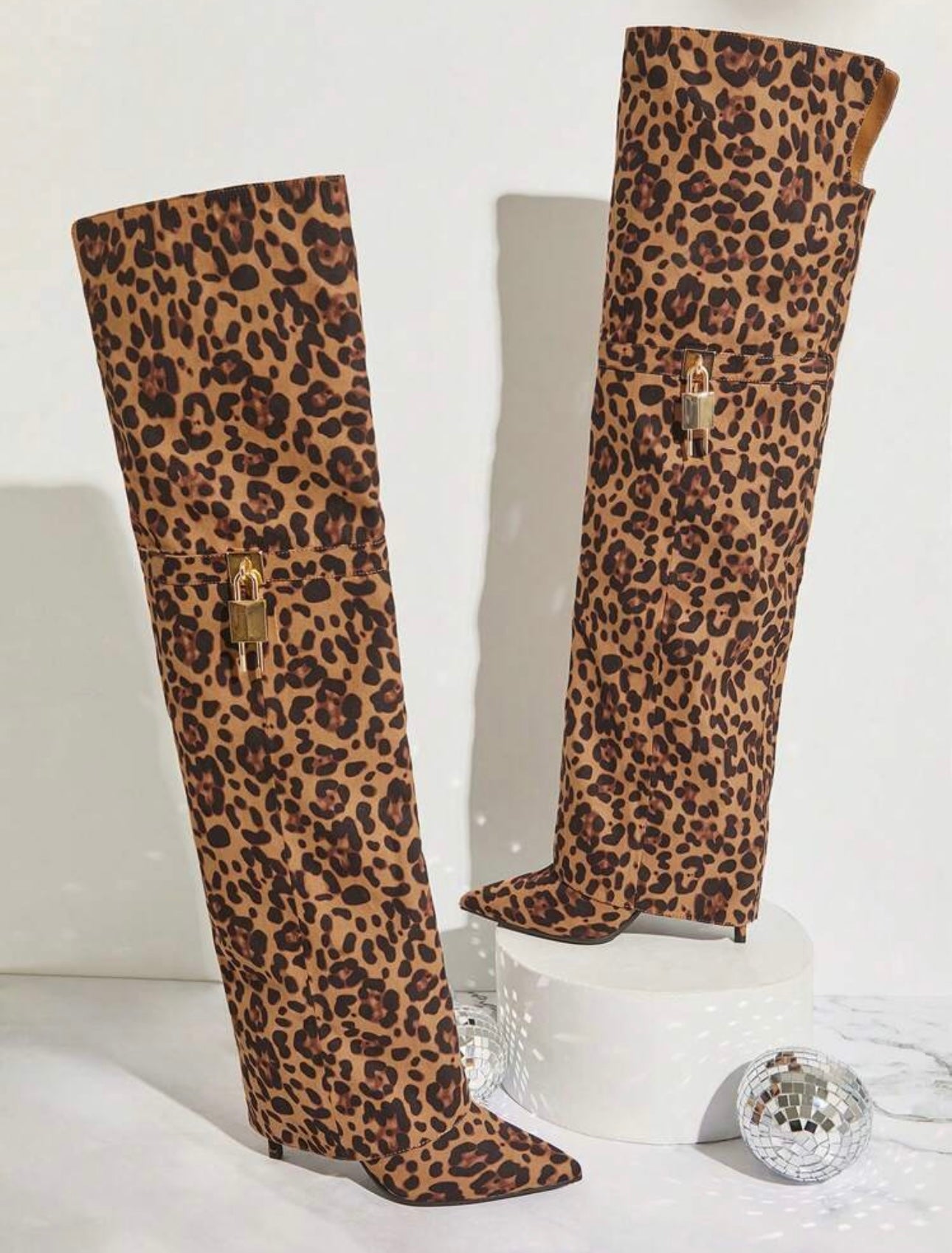 Leopard boots