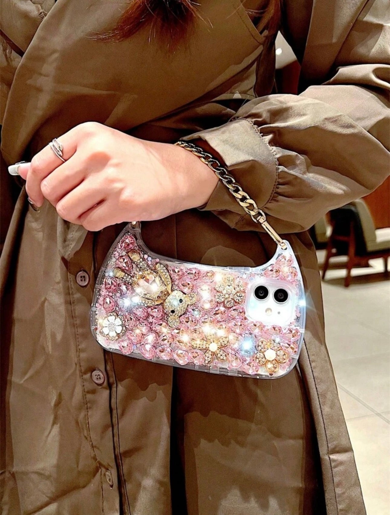 Rhinestone phone cover