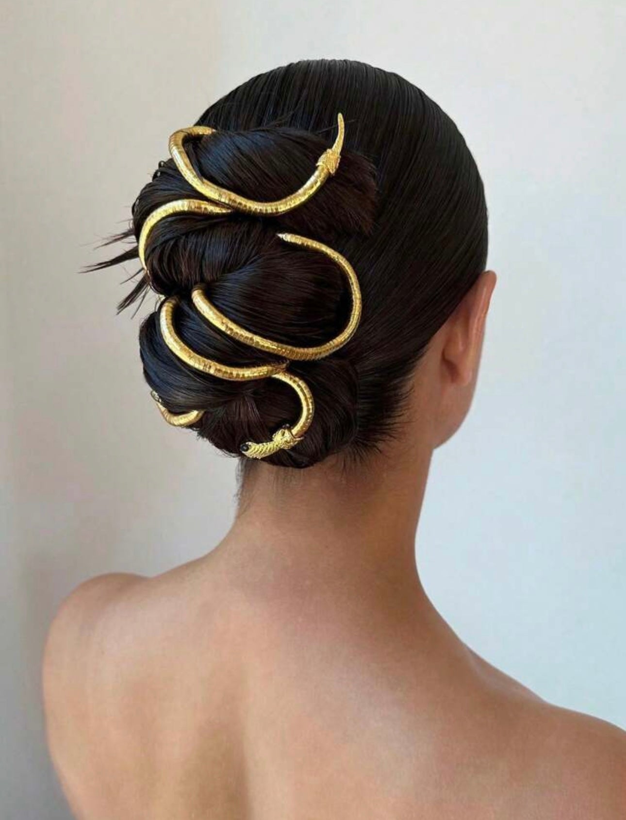 1pc Fashion Casual Personalized Snake Open Chain Bracelet Necklace Personalized Casual Styling Design Exaggerated Chain Snake,Hair Accessories