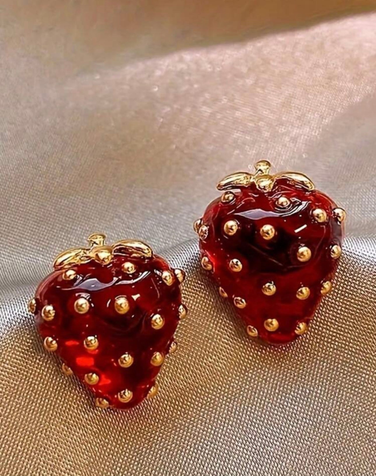 Strawberry earrings
