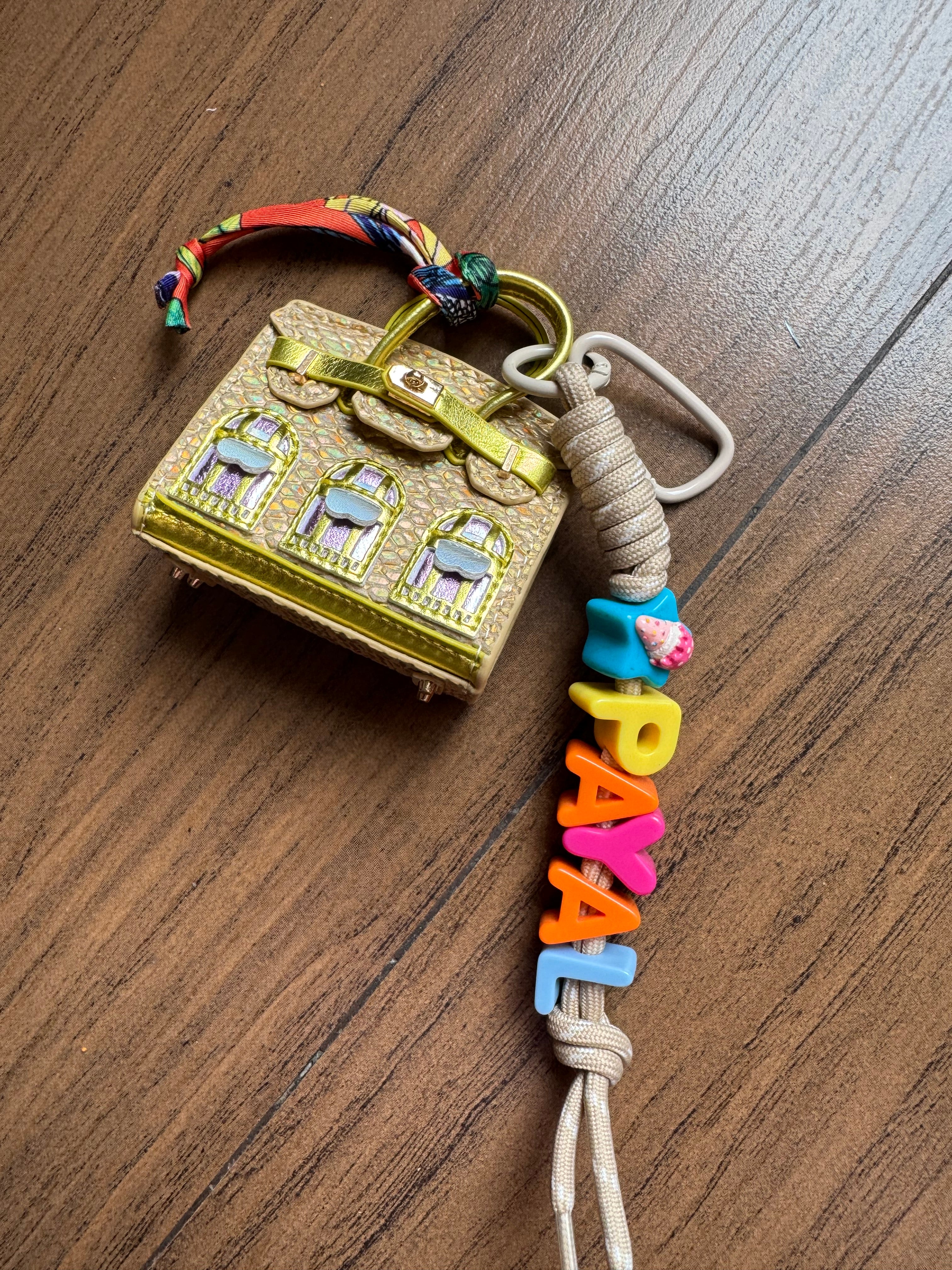 Customised bag charm