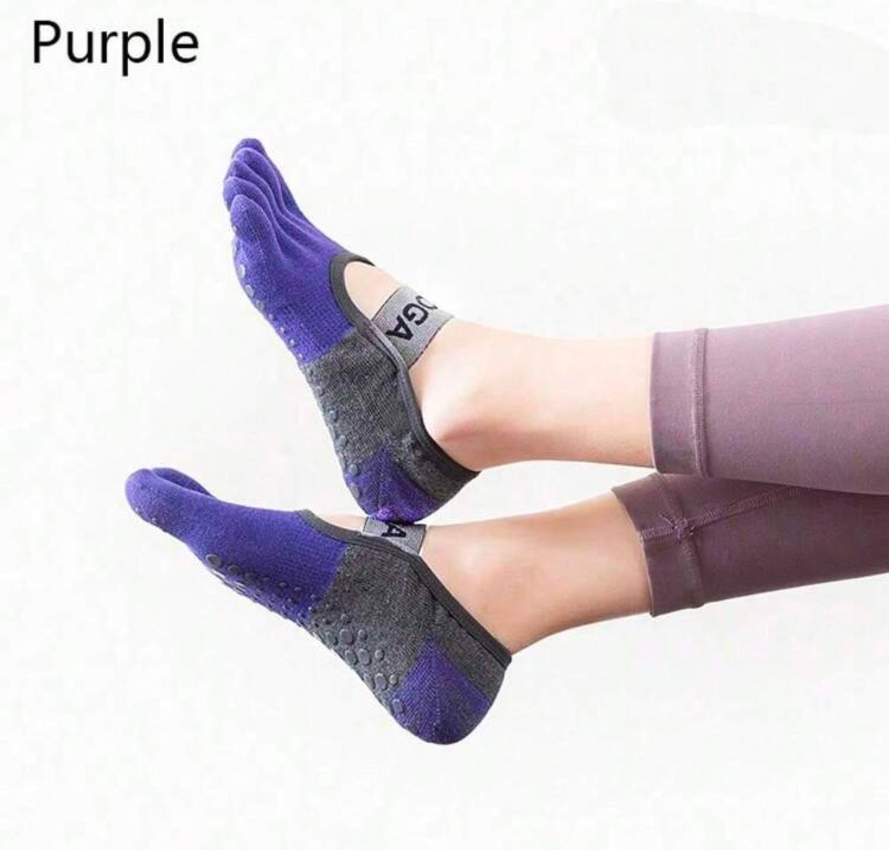 Yoga Socks With Grips For Women, Non-Slip Socks For Pilates, Barre, Ballet, Dance, Fitness