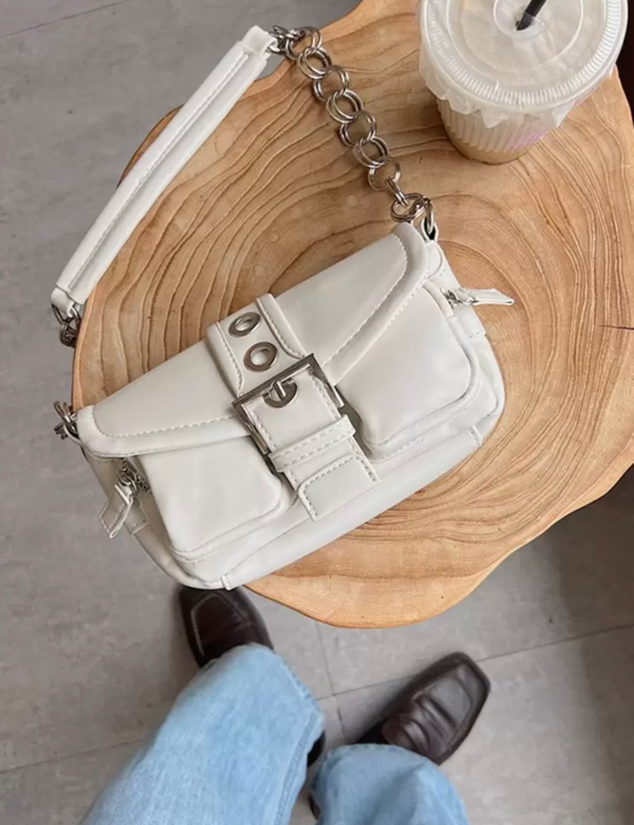 Vintage Soft Leather Motorcycle Bag, Unique And Versatile Style, Large Capacity With Multiple Front Pockets