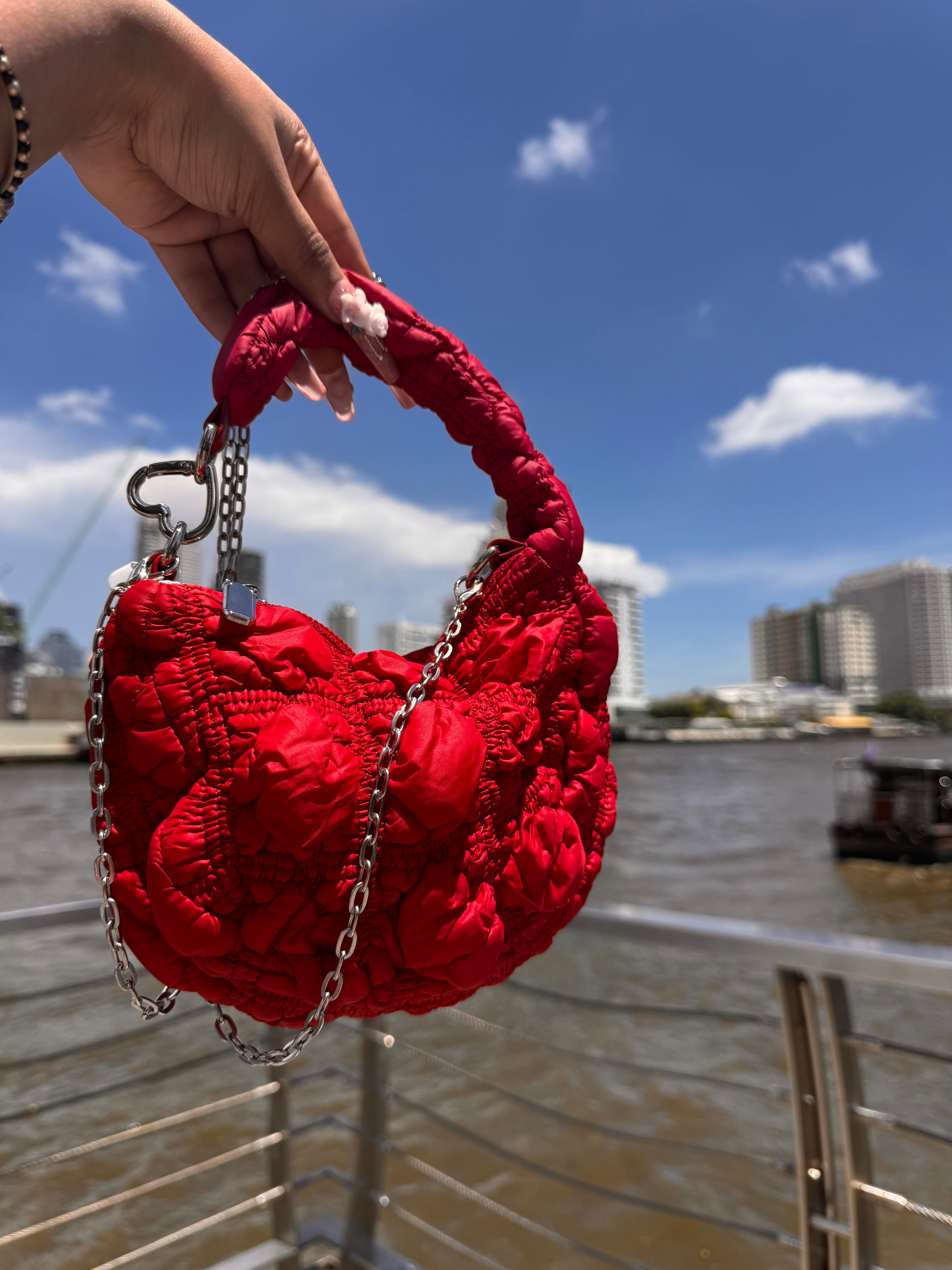 Red Puff Bag sling