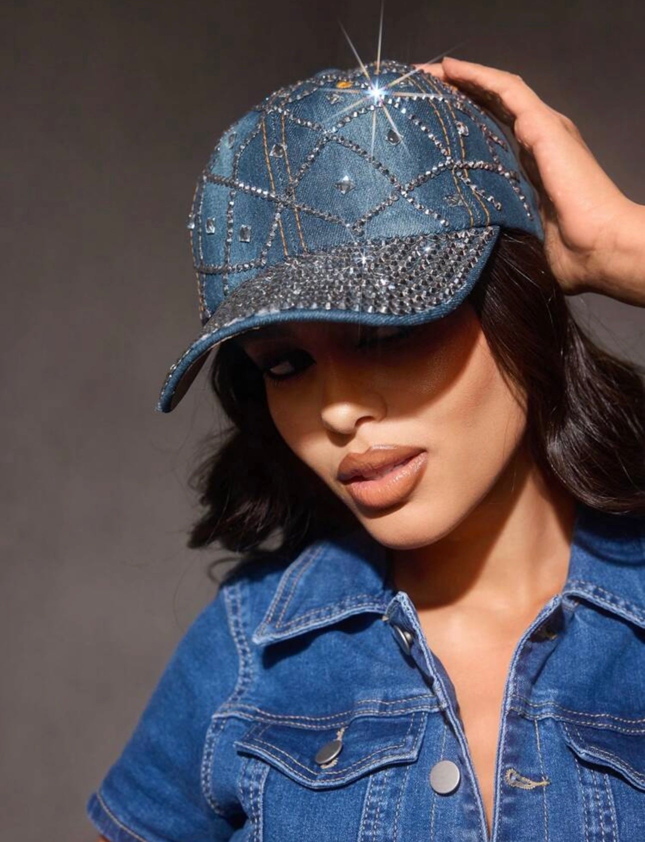 Shine it denim cap