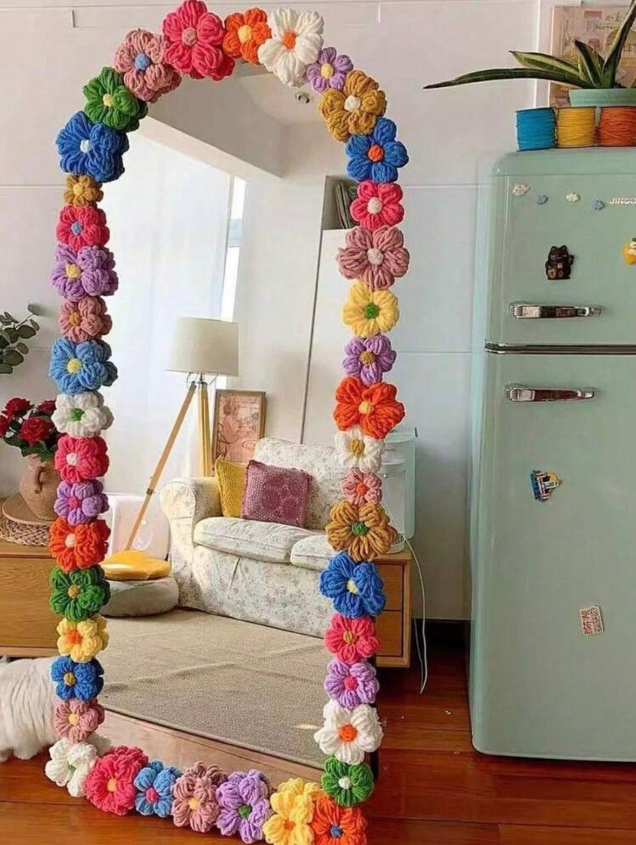 50 pc handmade flower for mirror customisation