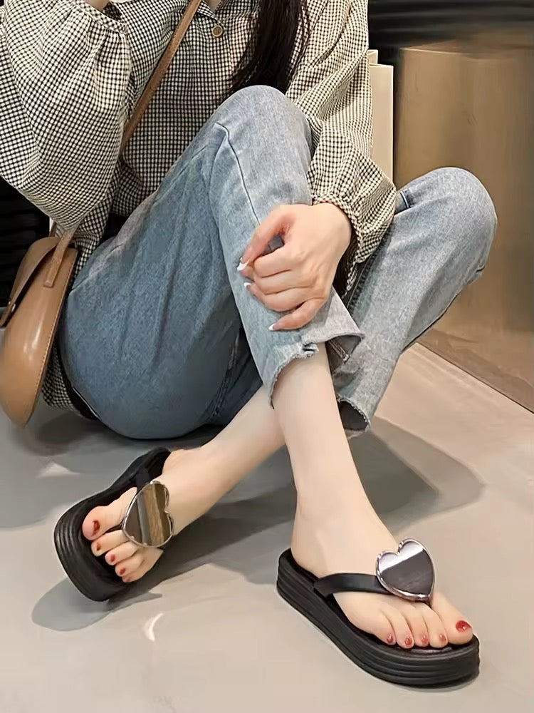 Heart high sole slips