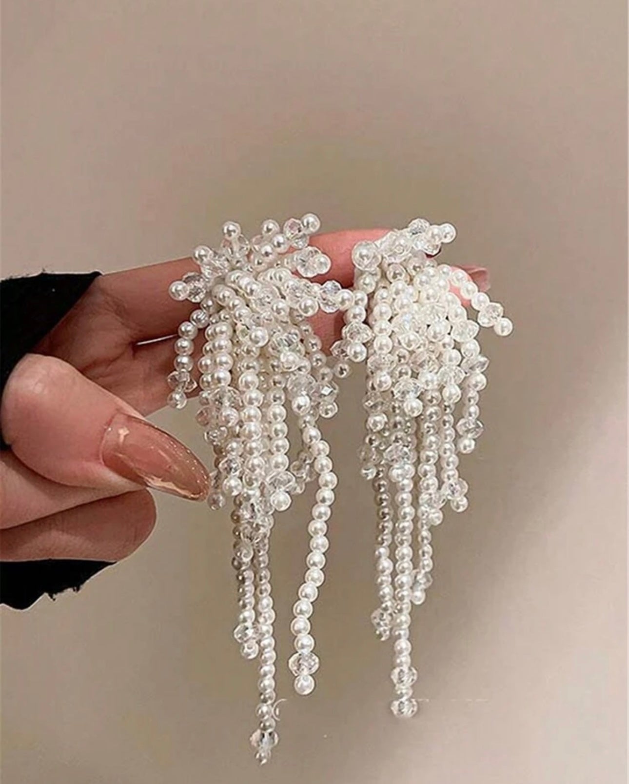 Handmade pearl earrings