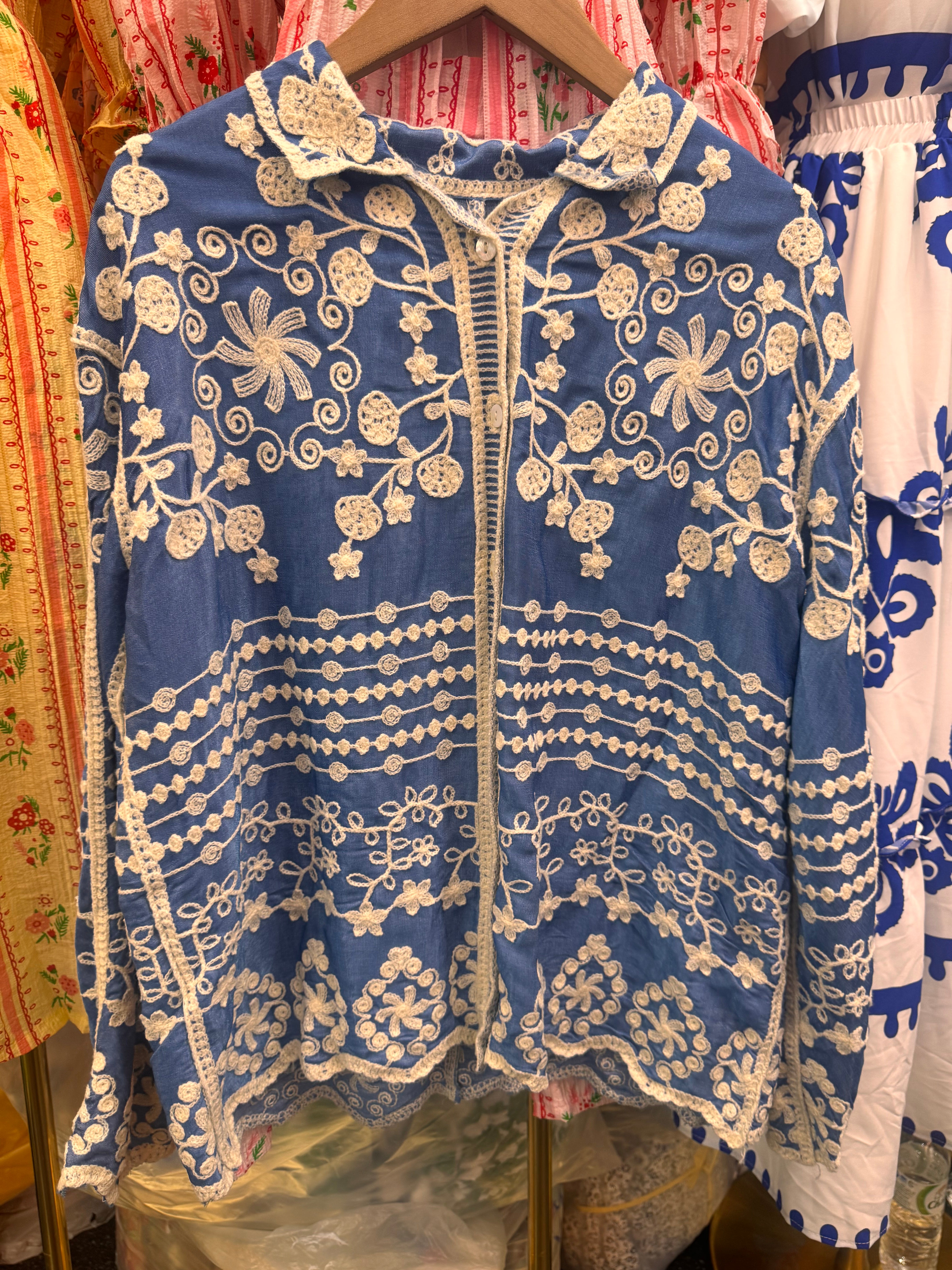 Floral Embroided Shirt