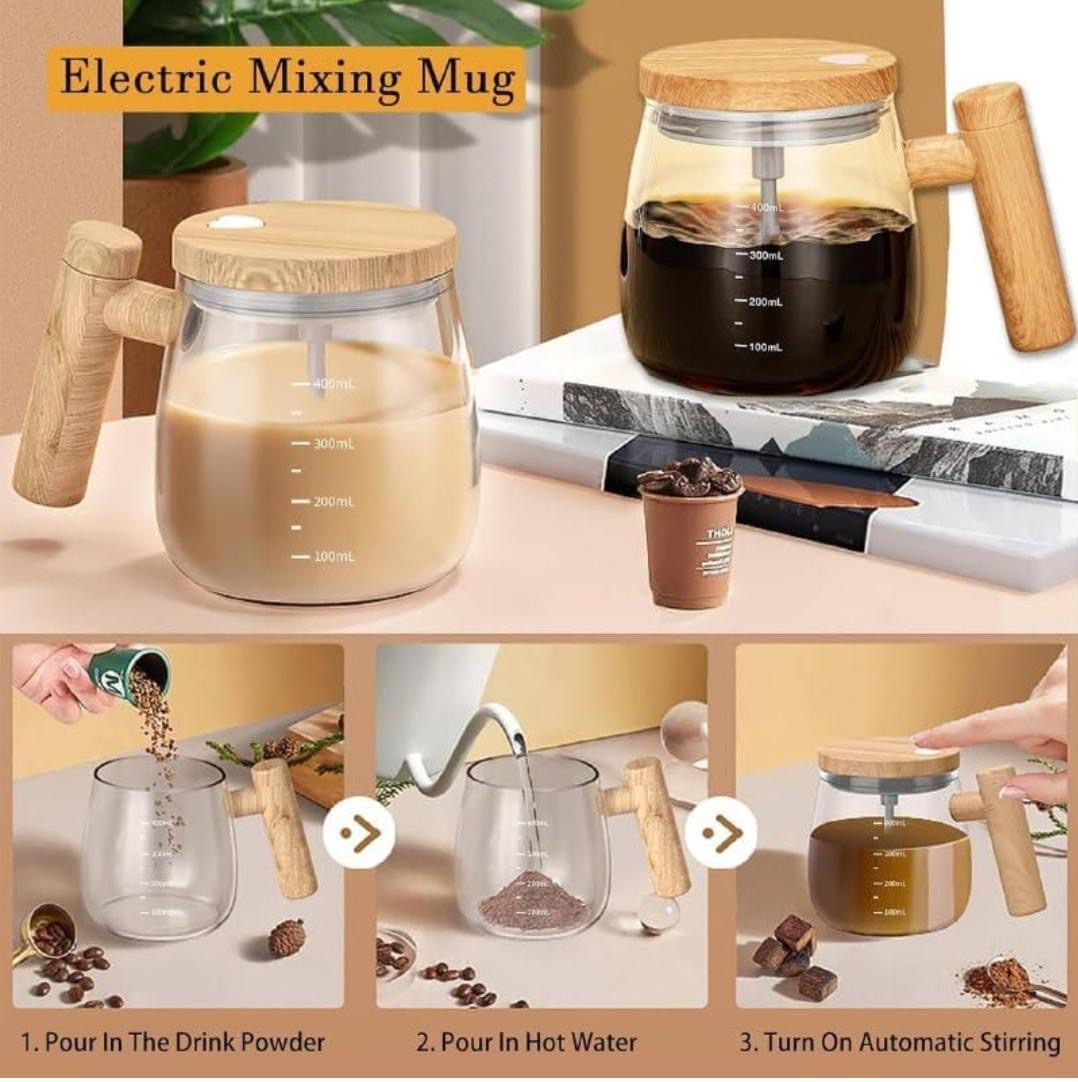 Electric mixing mug