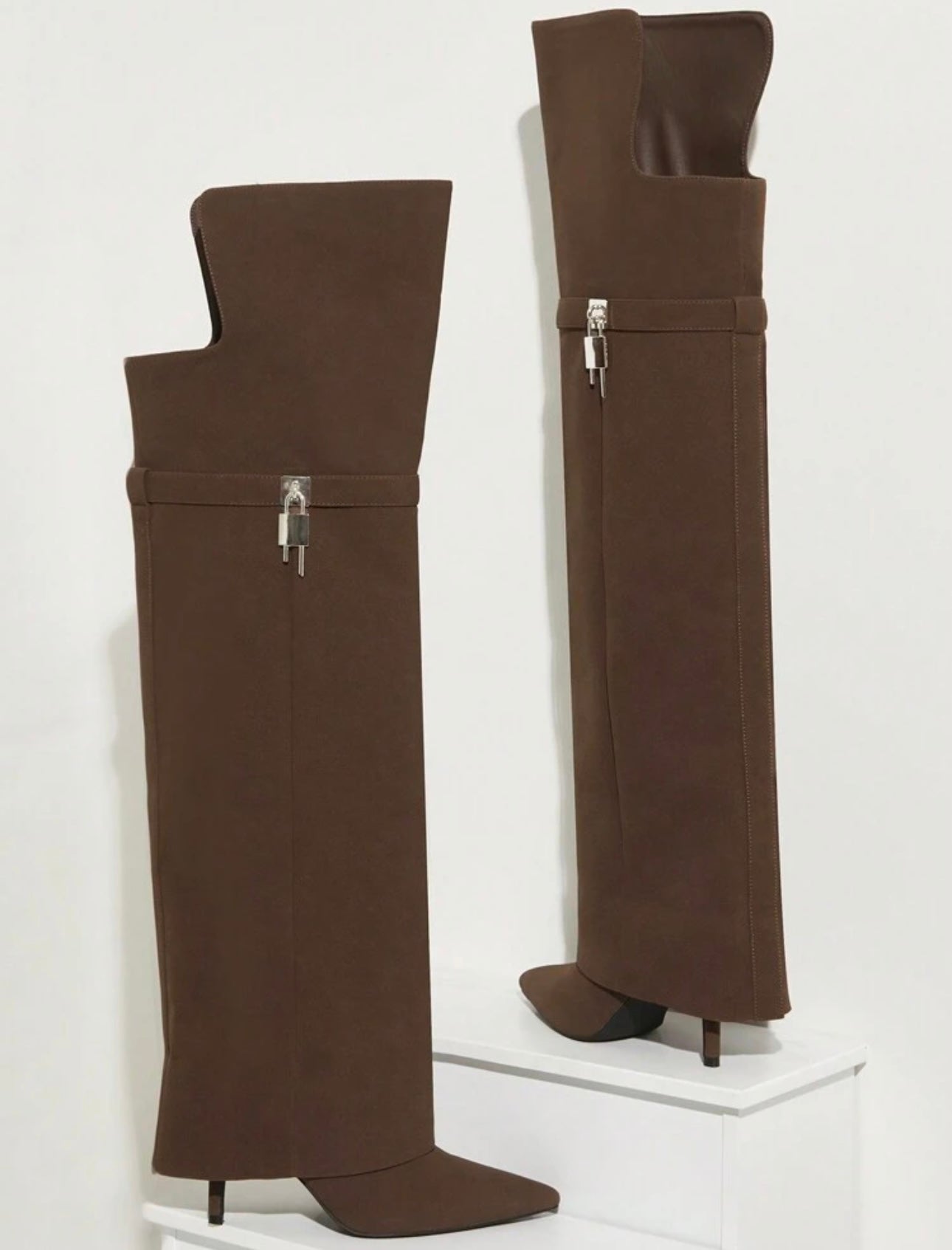 Folded Over The Boot With A Strap And Ornament