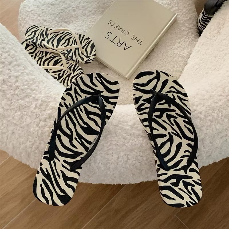 Zebra slippers
