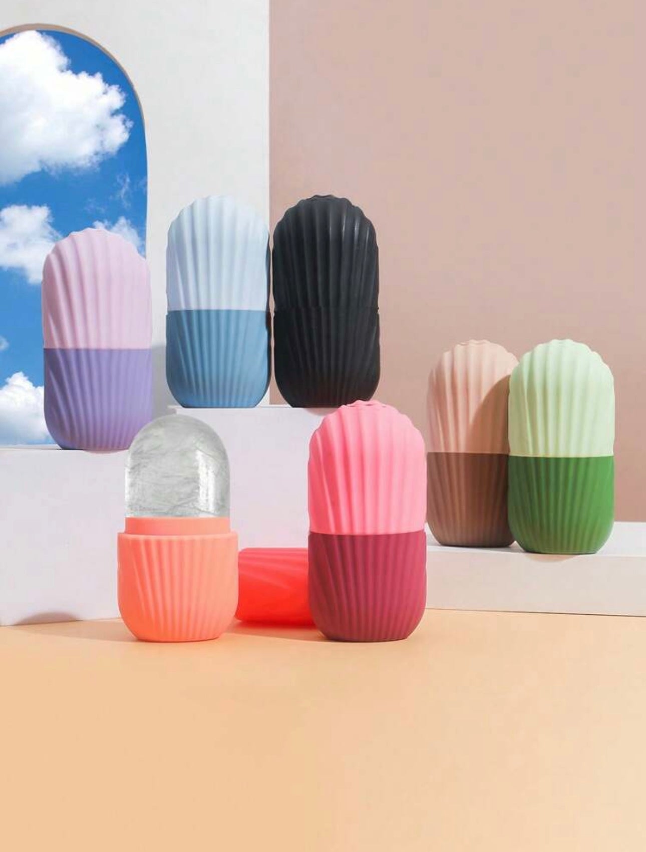 1pc Ice Face Roller, For Face & Eye Puffiness Relief, FacialMassager Contour And Enhance Skin Care & Glow,Facial Massage Skin Care Tools