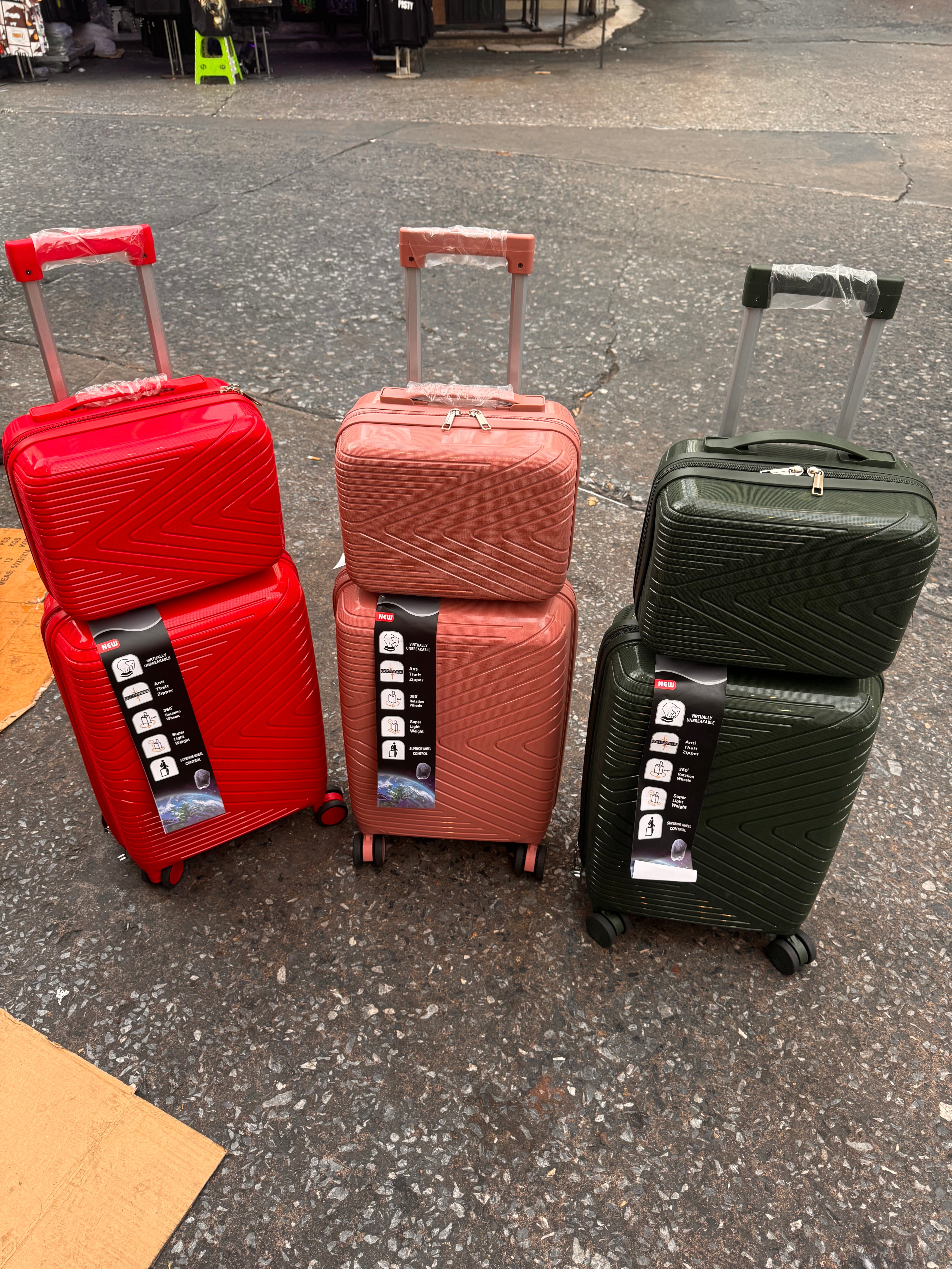 Double 2 pc vanity cabin luggage