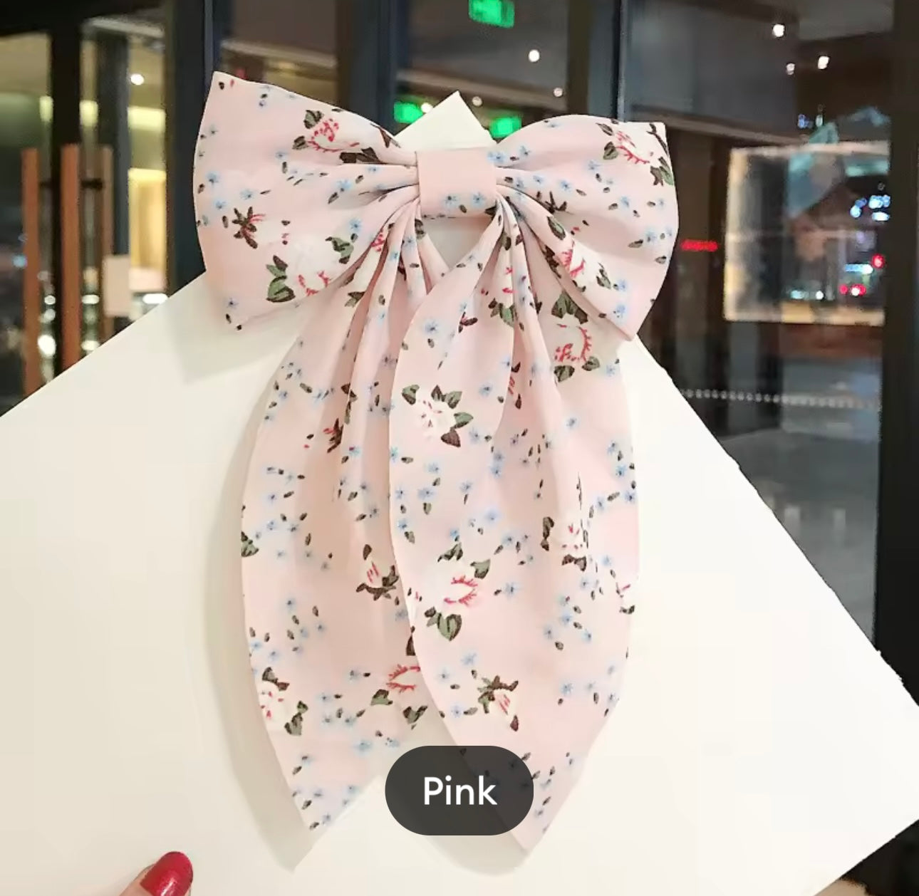 Floral Bow Clip FB1