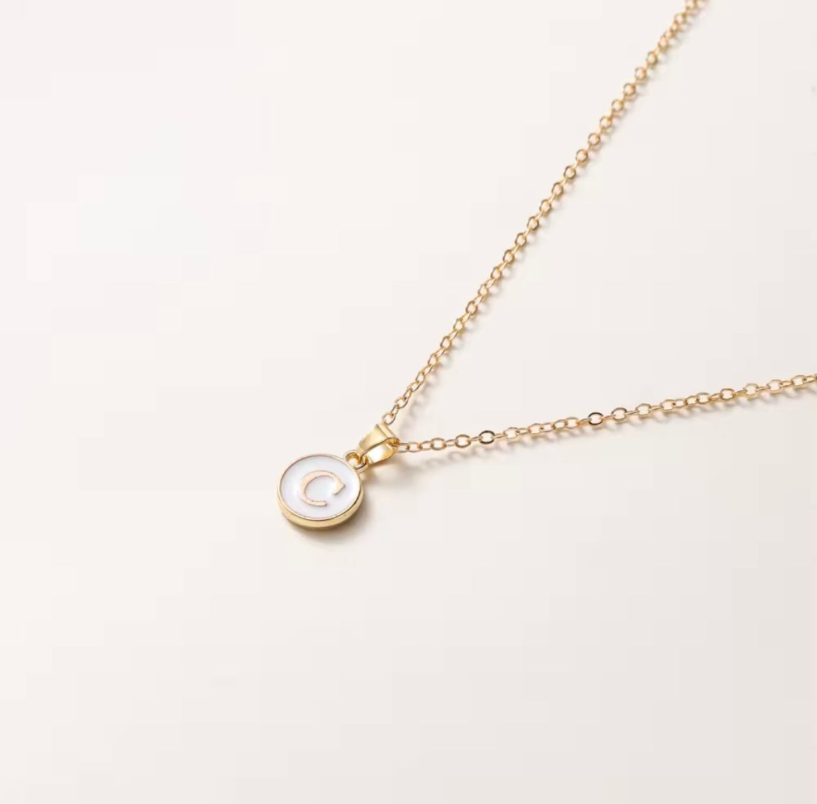 Letter Pendant Necklace