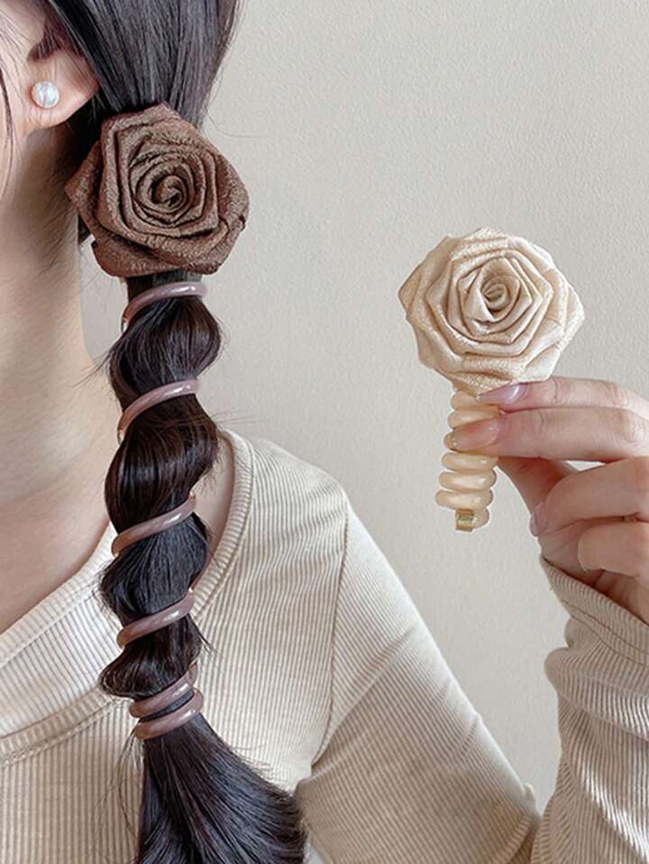 Dry flower hair rope