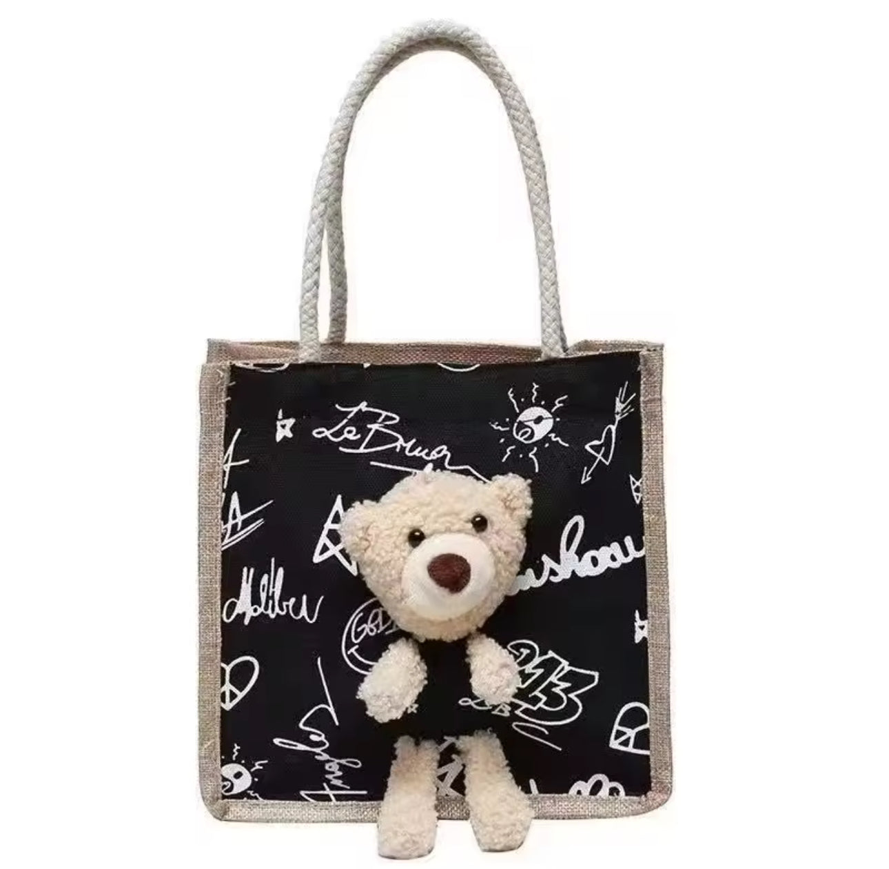 Canvas Teddy Bag