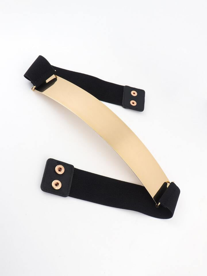 Elegant Metallic  Simple Style Waist Belt