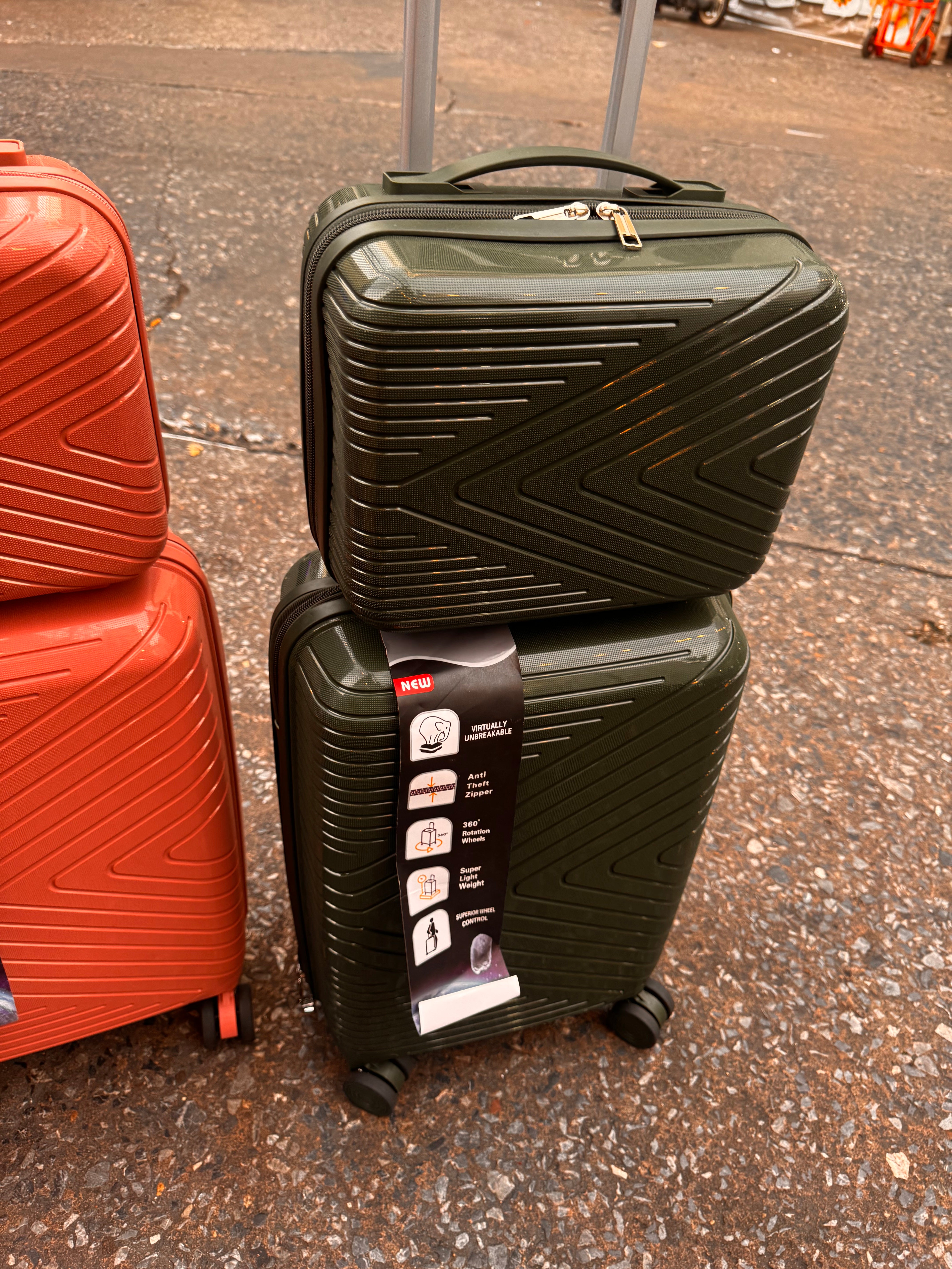 Double 2 pc vanity cabin luggage