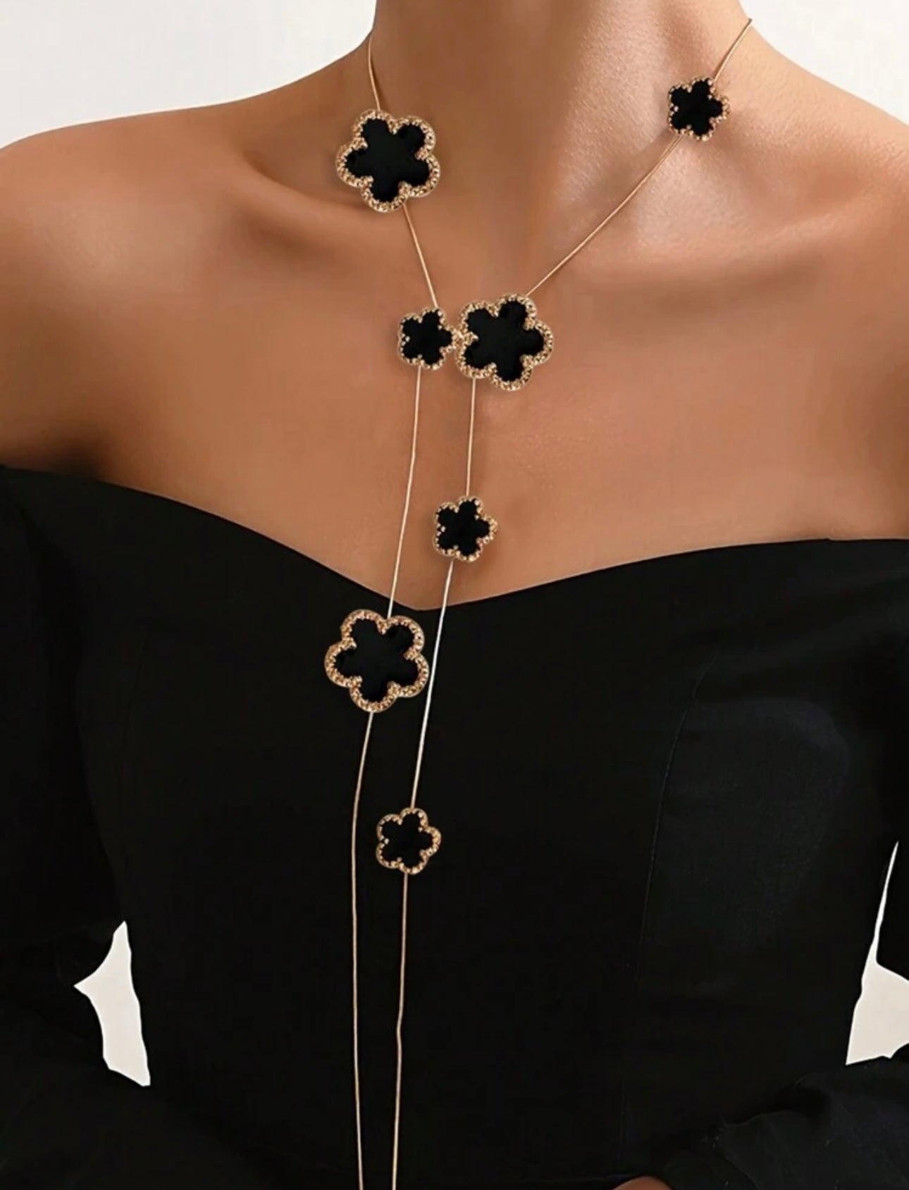1pc Fashionable New Style Geometric Round & Asymmetrical Shape European And American Style Versatile Necklace