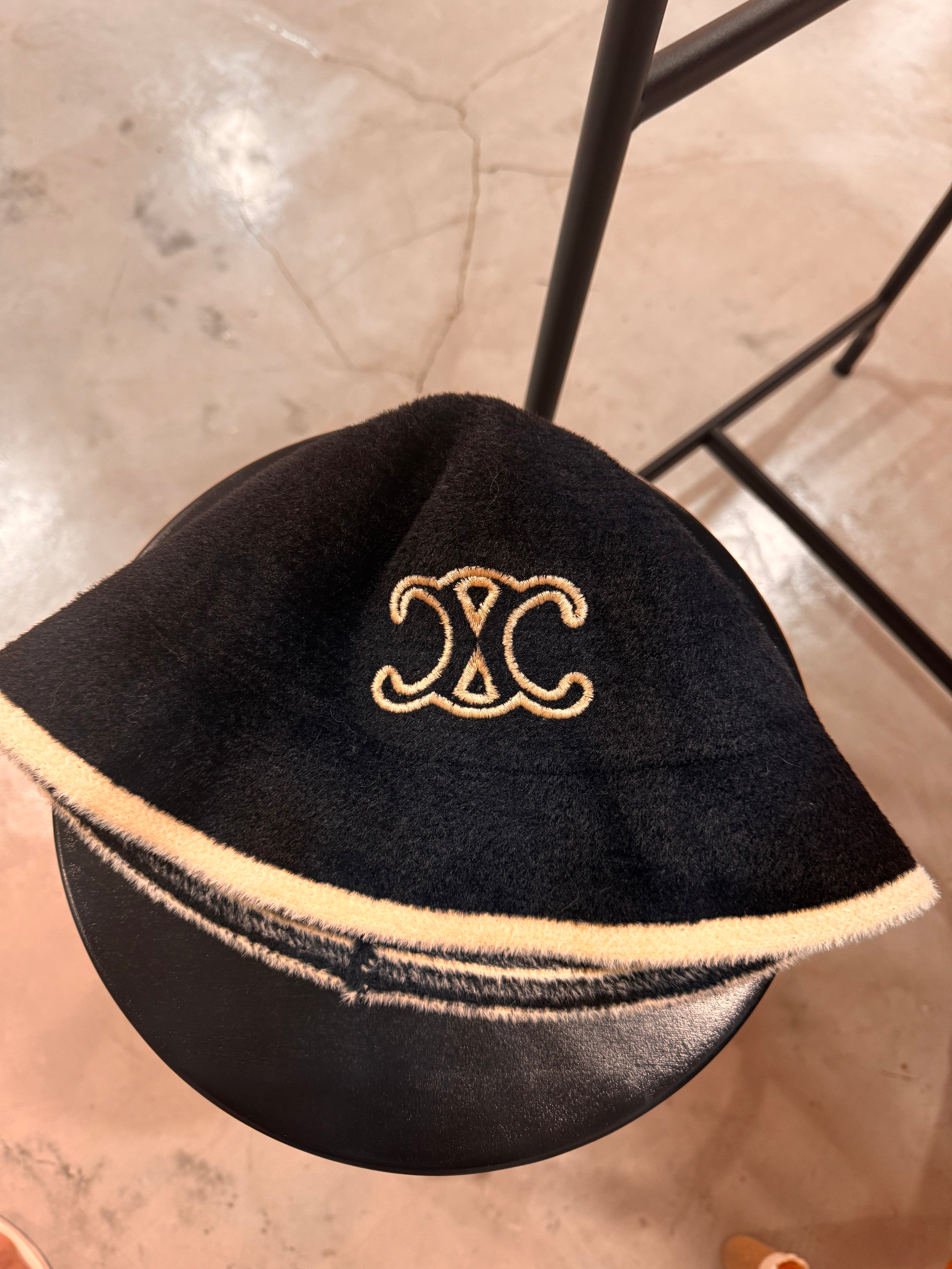 Branded bucket winter hat