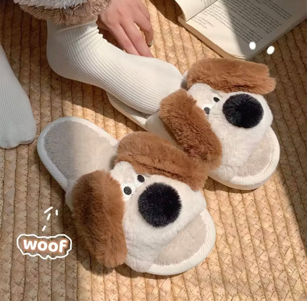 Dog plush Slippons