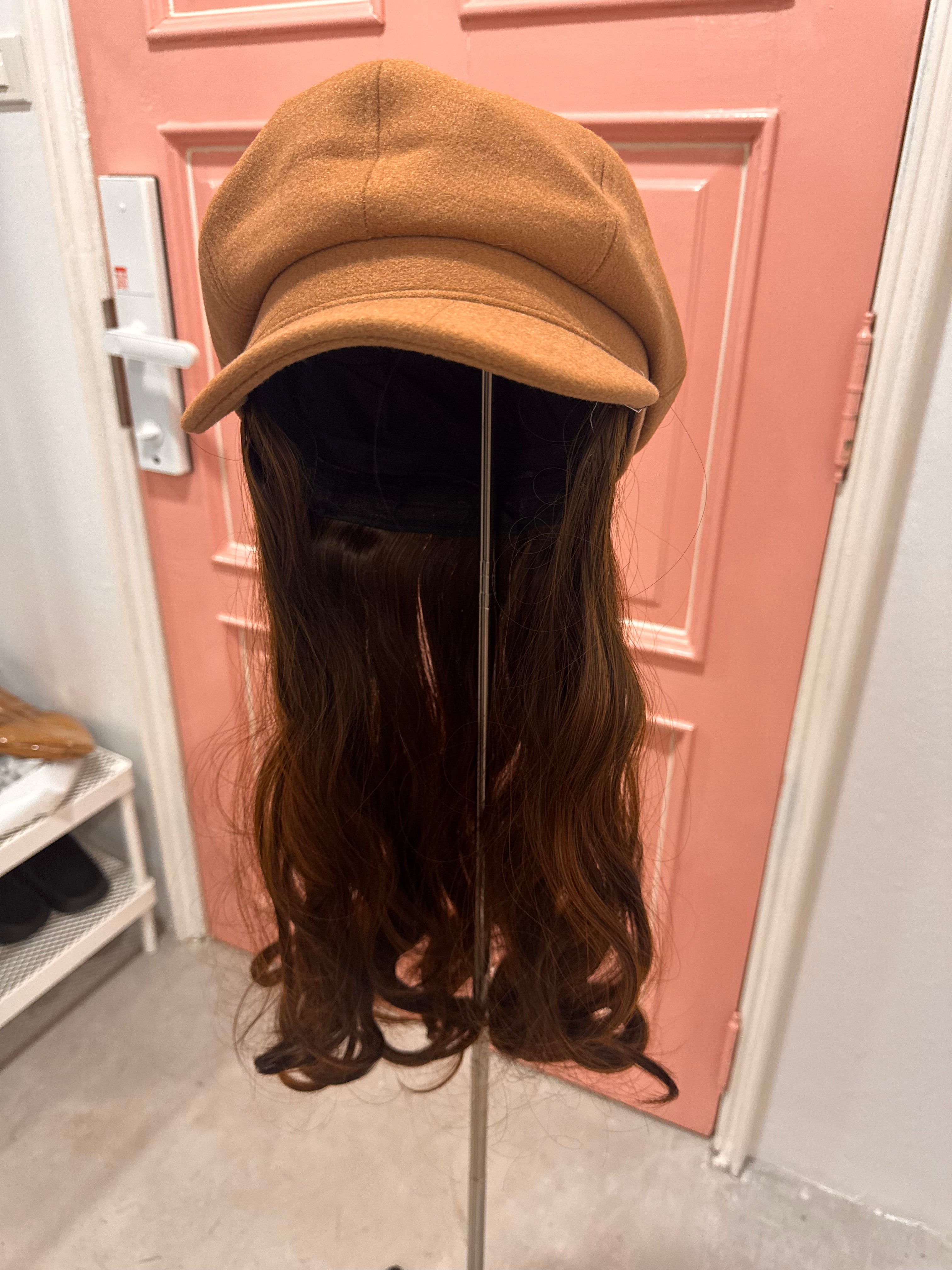 Wig with hat