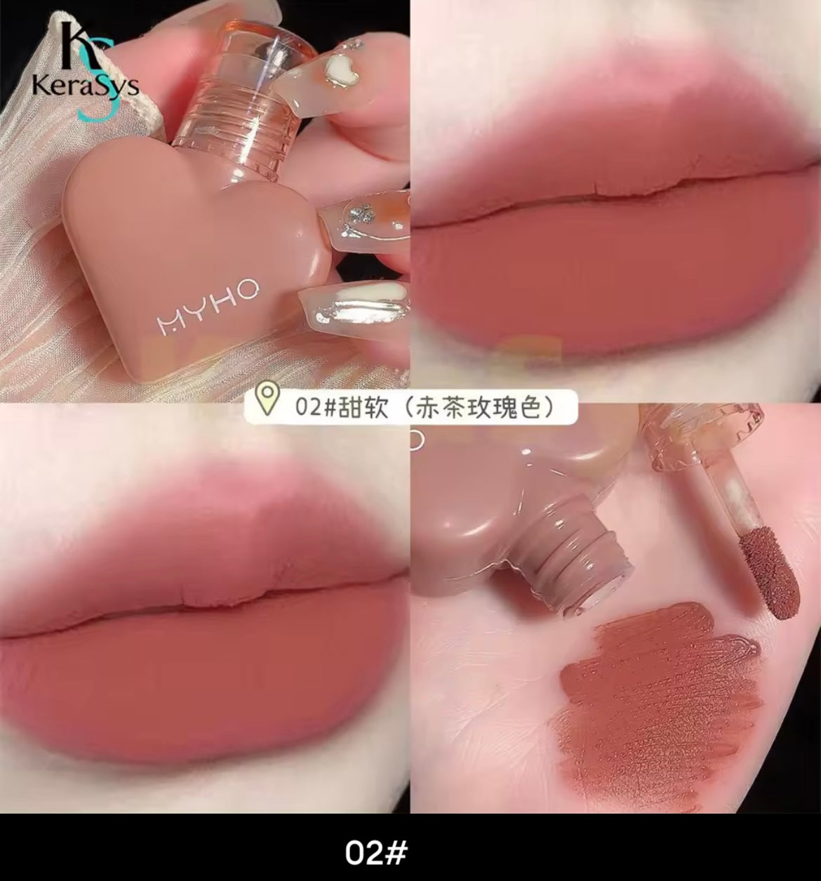 Heart drop lip color