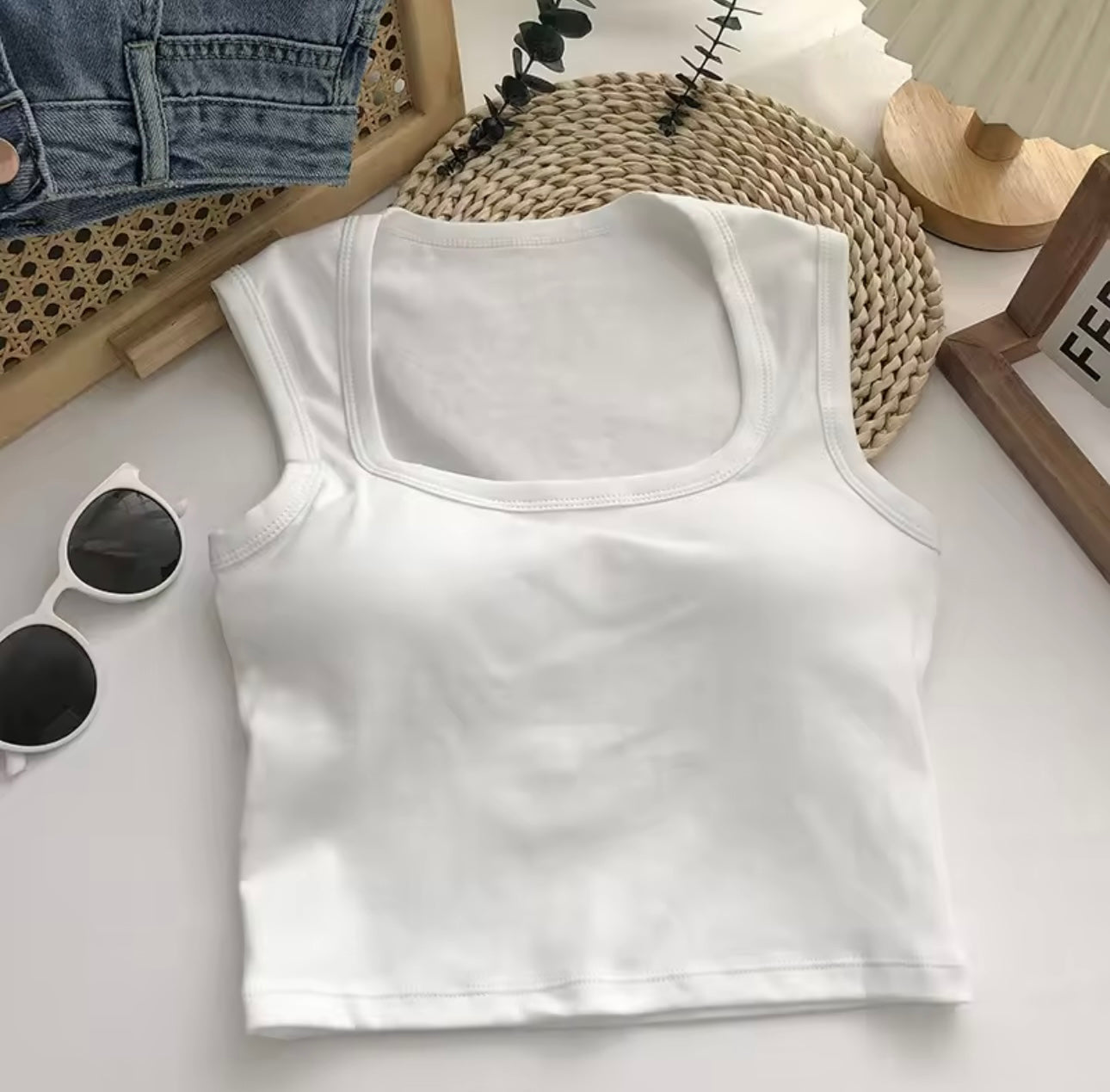 Studio Paded Crop Top